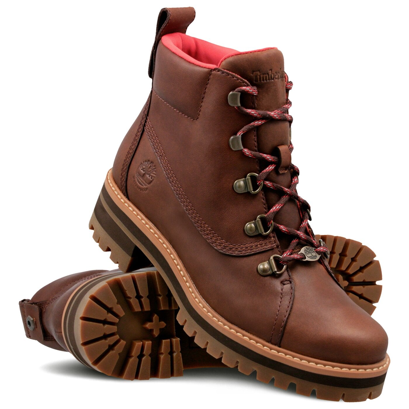 Damskie trapery TIMBERLAND COURMAYEUR VALLEY WPHIKER a1rs7 kolor brązowy