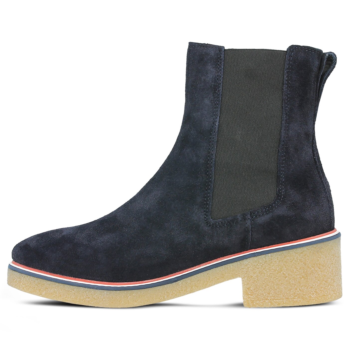 Damskie botki / sztyblety TOMMY HILFIGER MIA 3B fw0fw01830403 kolor granatowy