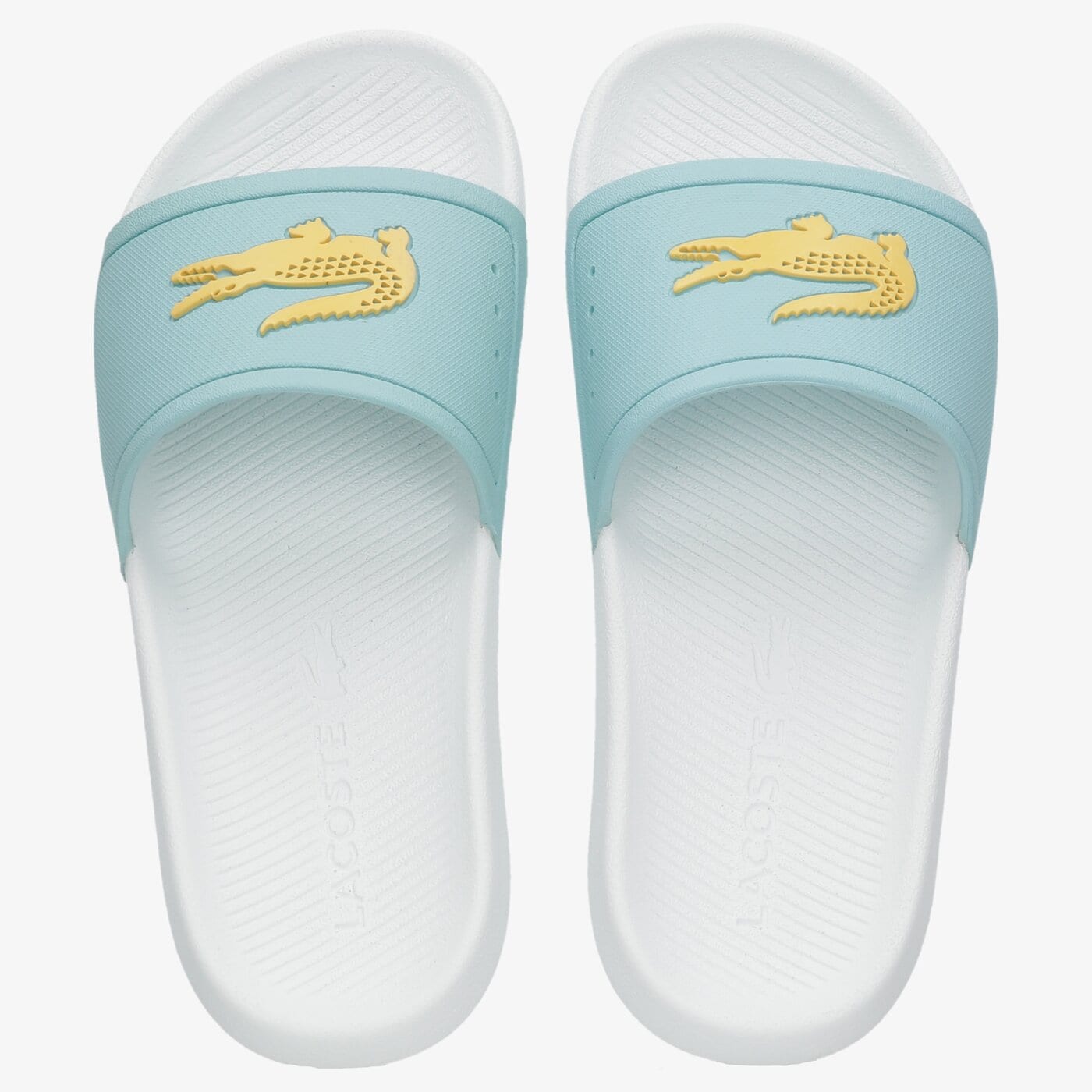 Damskie klapki LACOSTE CROCO SLIDE 0722 3 CFA 743cfa00419a4 kolor niebieski
