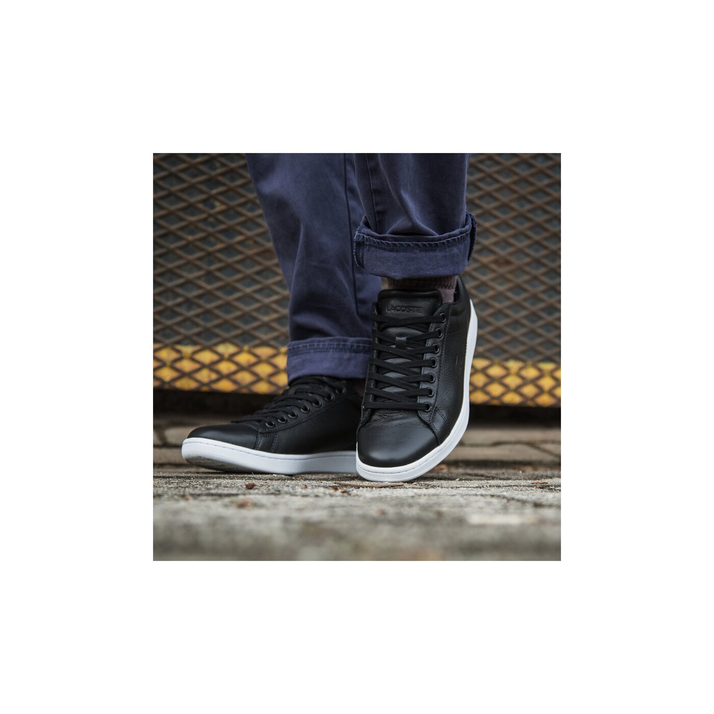 Męskie sneakersy (buty) LACOSTE CARNABY EVO 116 1 731cam0103024 kolor czarny