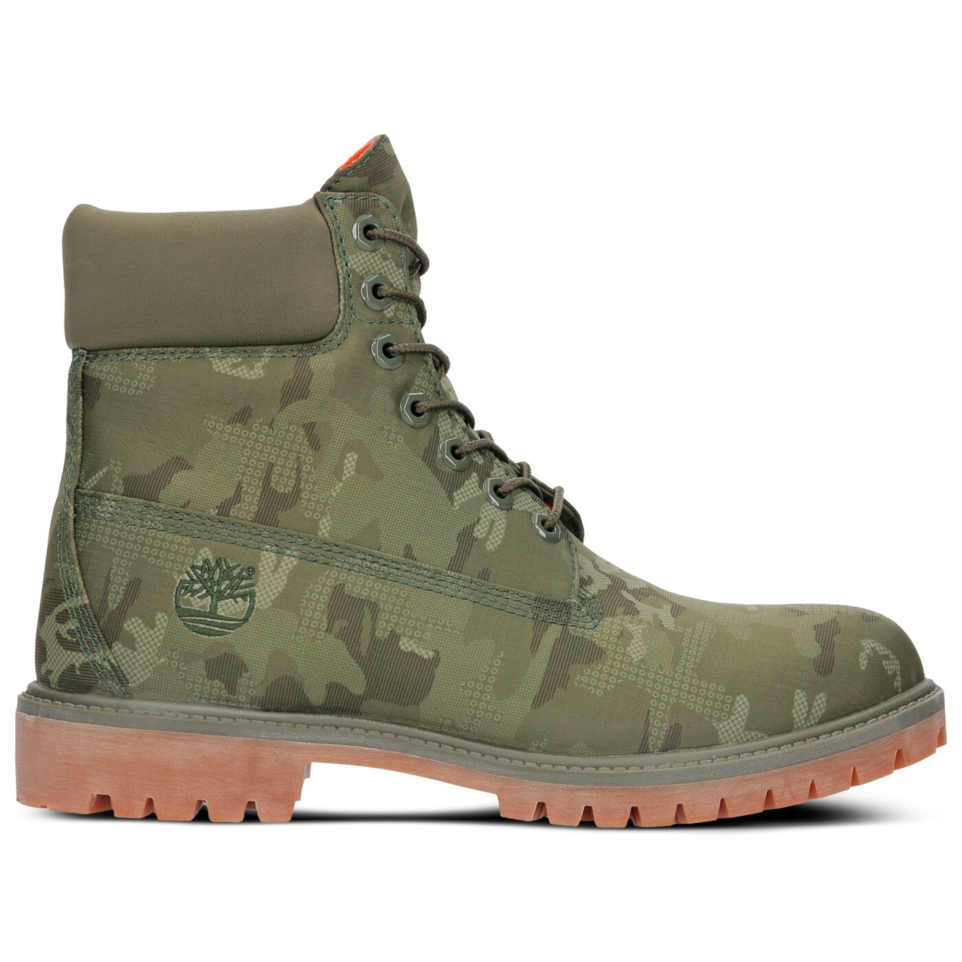 Męskie buty za kostkę TIMBERLAND PREMIUM 6 INCH FABRIC BOOT  ca1u9i kolor zielony