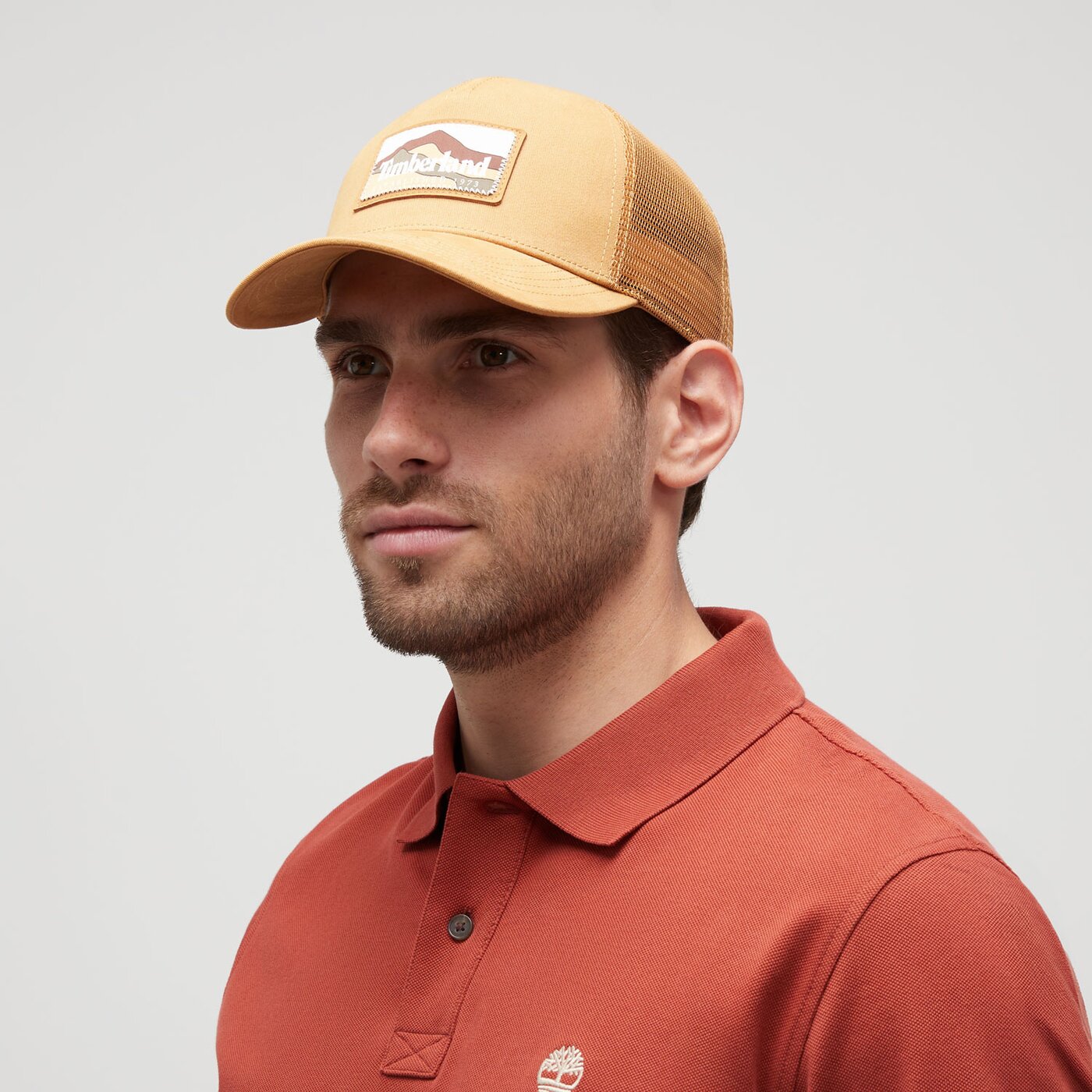 Damska czapka z daszkiem TIMBERLAND CZAPKA TRUCKER U MOUNTAIN CAP tb0a61x22311 kolor żółty