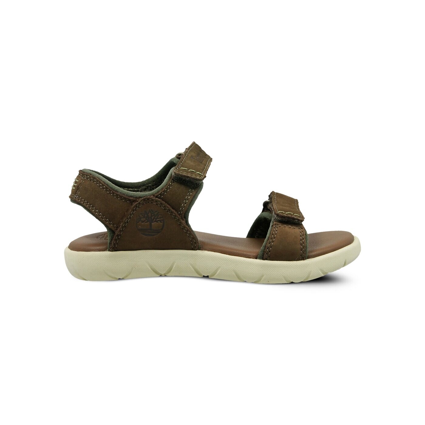 Dziecięce sandały / klapki TIMBERLAND NUBBLE SANDAL LTHR 2 STR ca1rag kolor khaki
