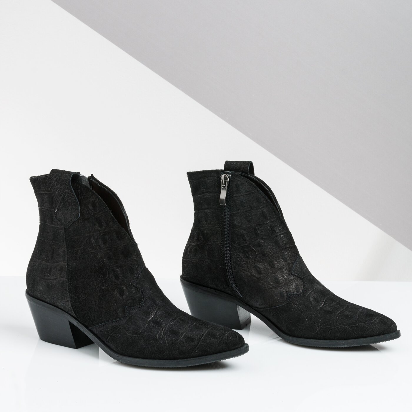 Damskie botki / sztyblety SYMBIOSIS WILD WILD WEST  sywc219018 kolor czarny