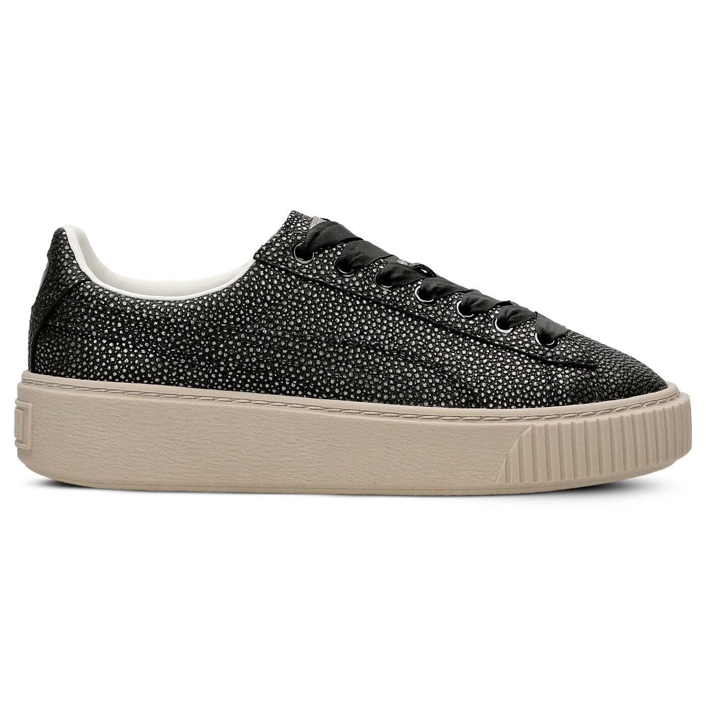 Damskie sneakersy (buty) PUMA BASKET PLATFORM LUX WN'S 36491303 kolor czarny