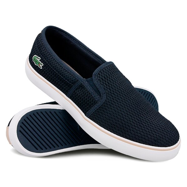 Damskie sneakersy (buty) LACOSTE GAZON 217 1 733caw1061003 kolor granatowy