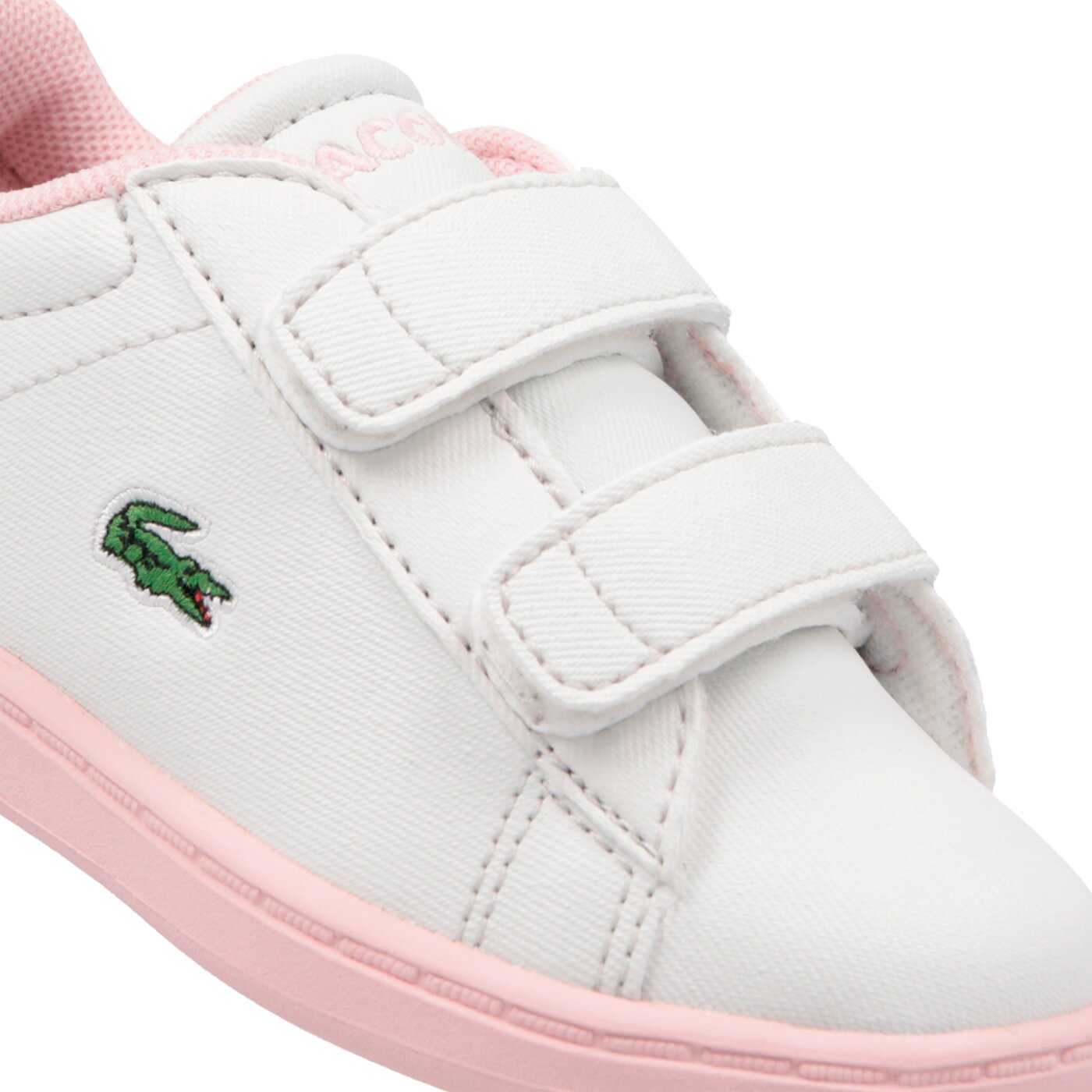 Dziecięce sneakersy (buty) LACOSTE CARNABY EVO STRAP 1191SUI 737sui0005uh1 kolor biały