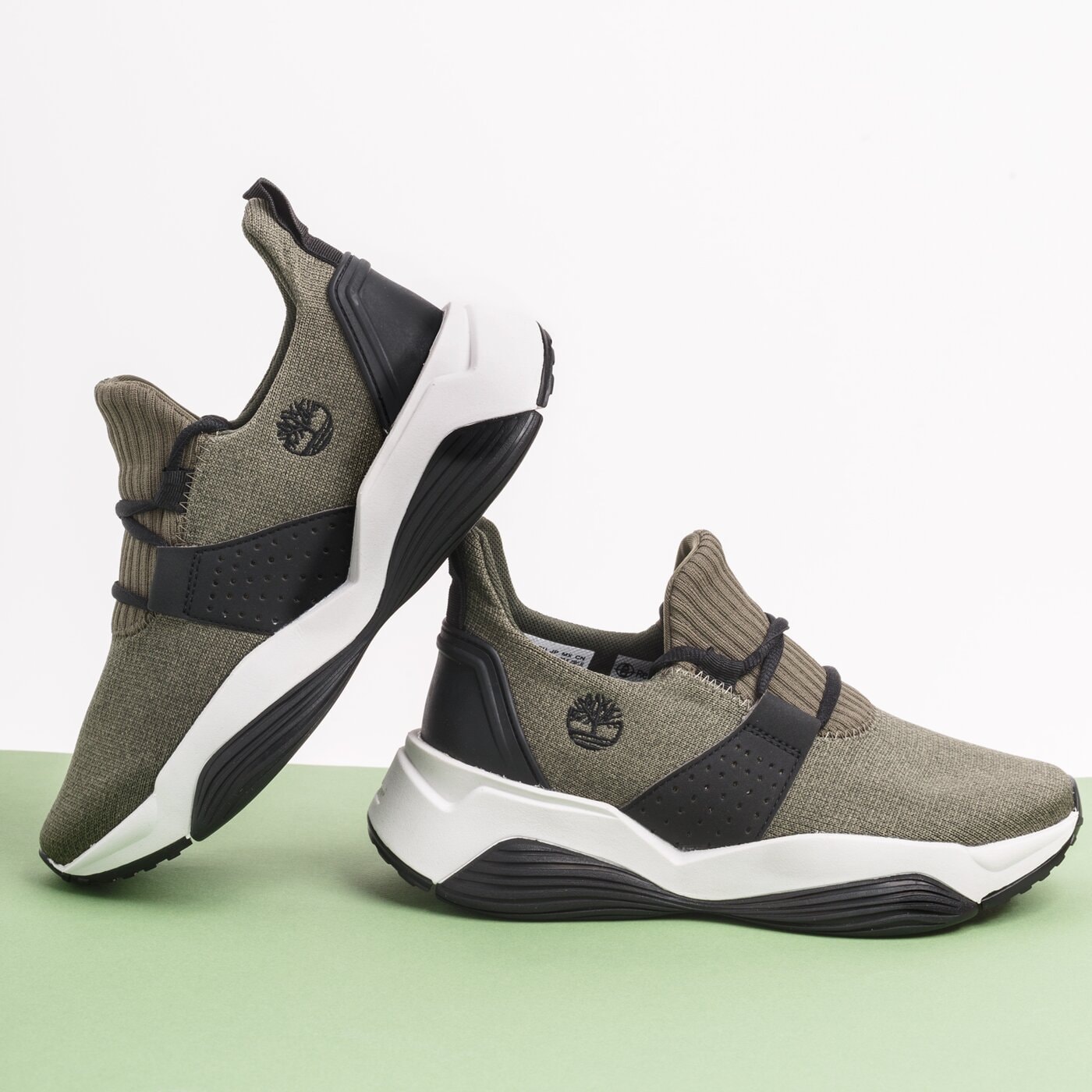 Damskie sneakersy (buty) TIMBERLAND EMERALD BAY KNIT SNEAKER tb0a2ap5a581 kolor khaki