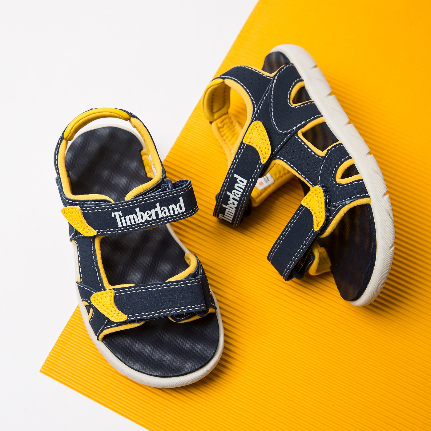 Dziecięce sandały / klapki TIMBERLAND PERKINS ROW 2-STRAP ca1qxu kolor granatowy
