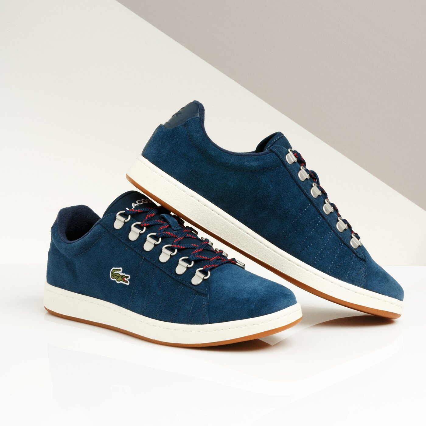 Męskie sneakersy (buty) LACOSTE CARNABY EVO 319 3 SMA 738sma0011j18 kolor granatowy