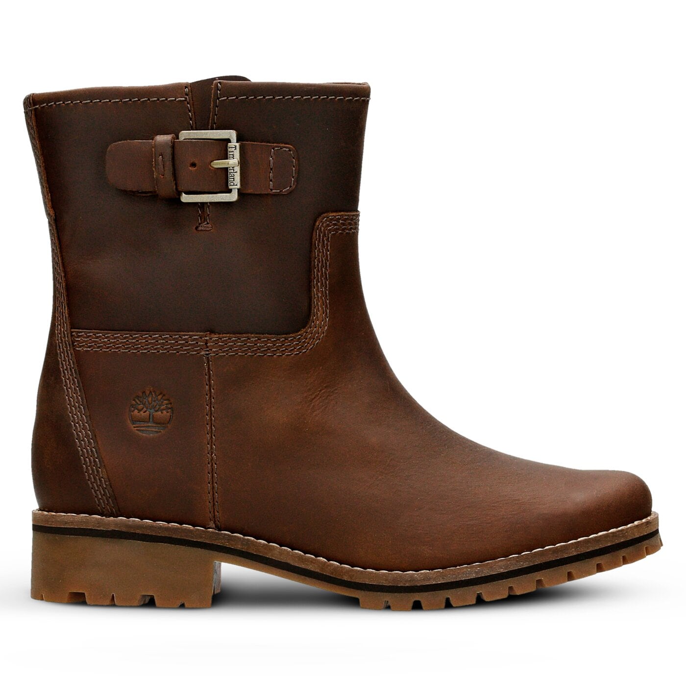 Damskie botki / sztyblety TIMBERLAND MAIN HILL BIKER a1j15 kolor brązowy