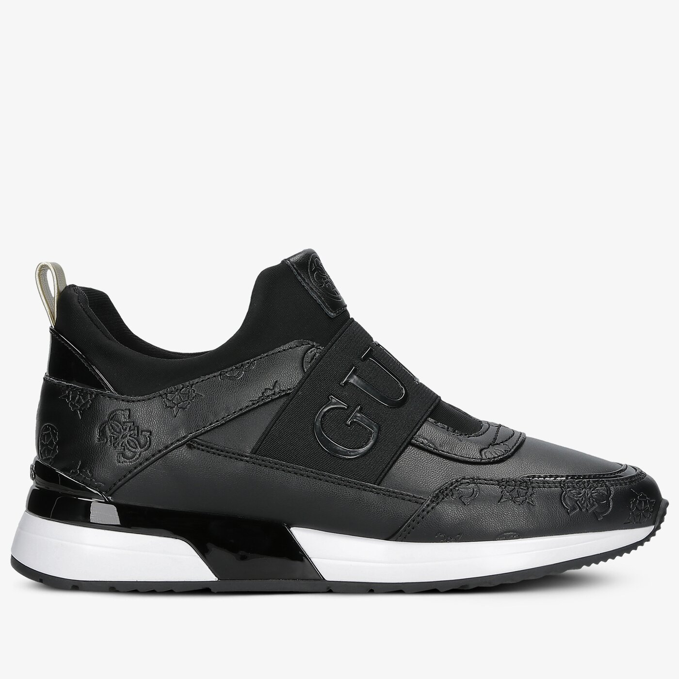 Damskie sneakersy (buty) GUESS MAYGIN fl6myipel12blkbl kolor czarny