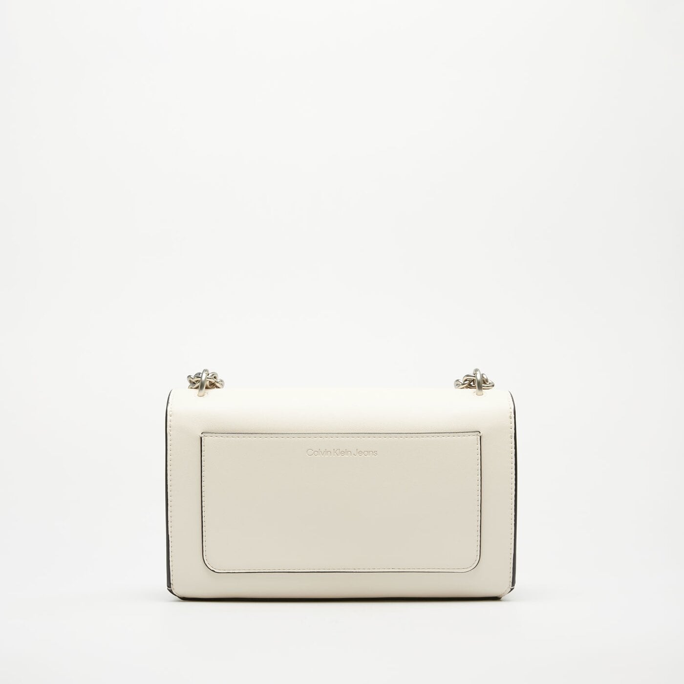 Damska torebka CALVIN KLEIN TOREBKA RE-LOCK CONV SHOULDER BAG SHINY k60k612221pcj kolor biały