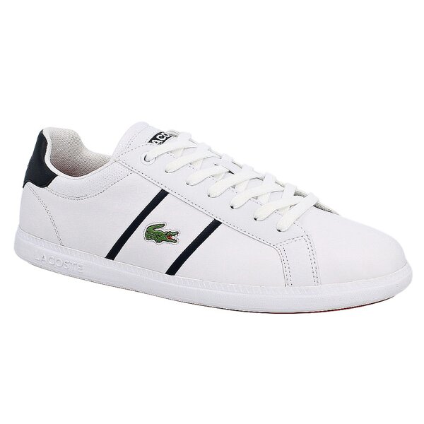 Męskie sneakersy (buty) LACOSTE GRADUATE EVO CRT  728spm0015x96 kolor biały