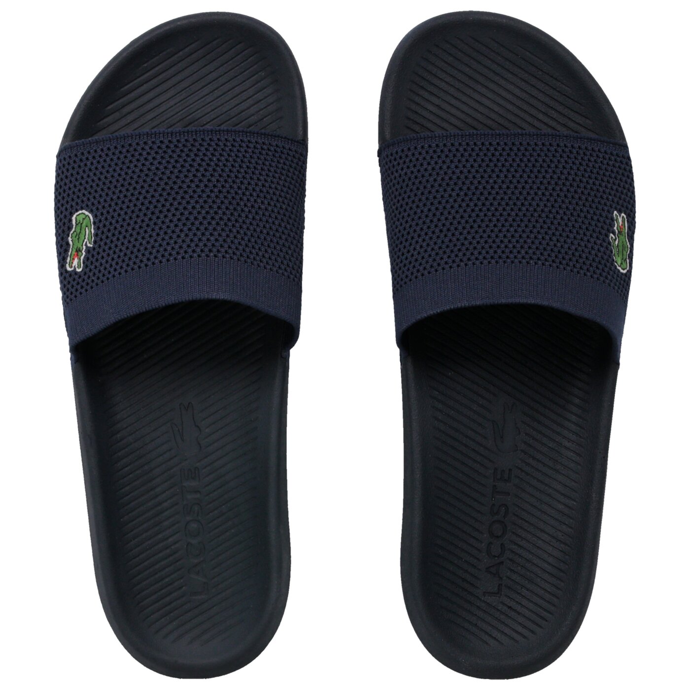Męskie klapki LACOSTE CROCO SLIDE 219 2 US CMA 737cma002395k kolor granatowy