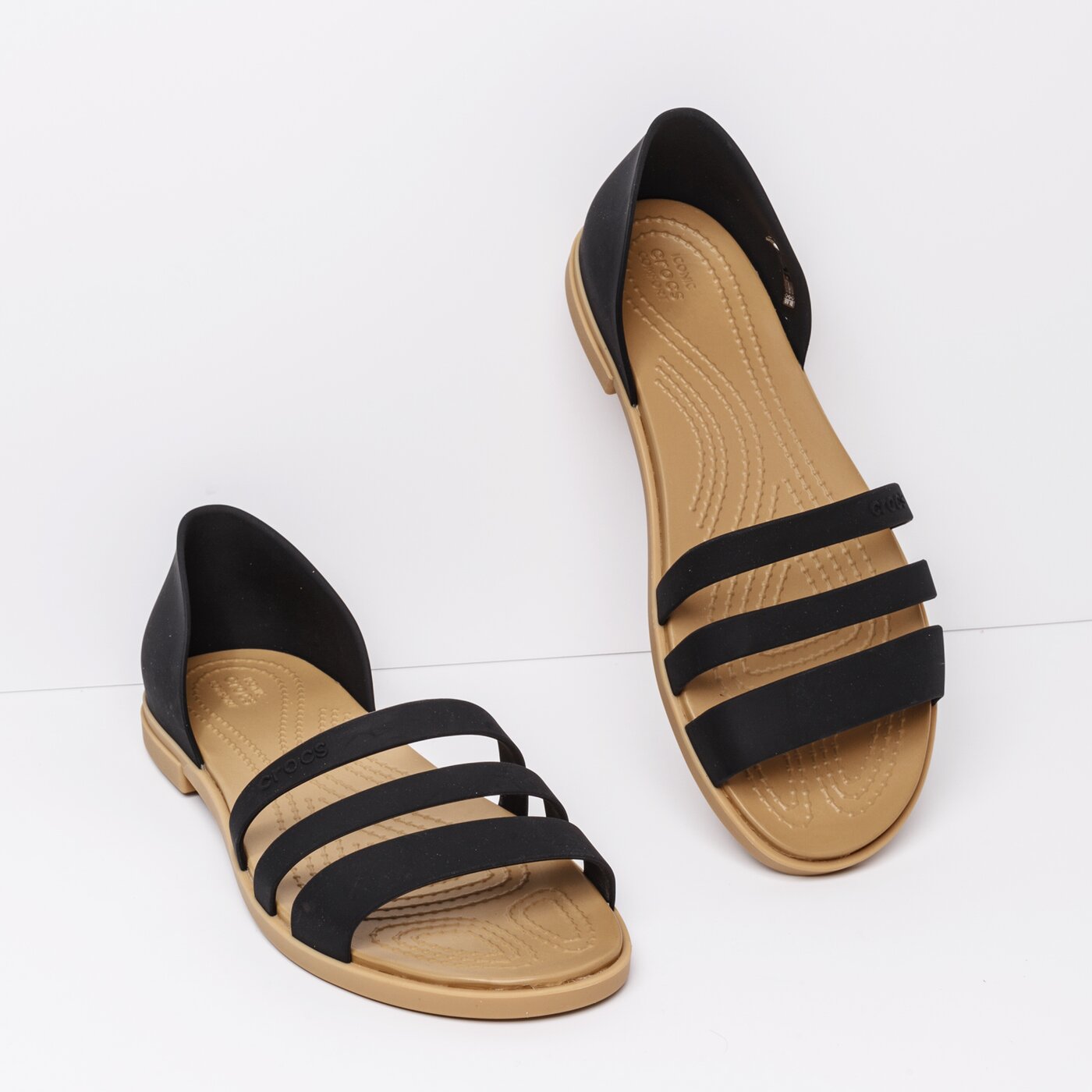 Damskie sandały CROCS TULUM OPEN #20610900w# kolor czarny