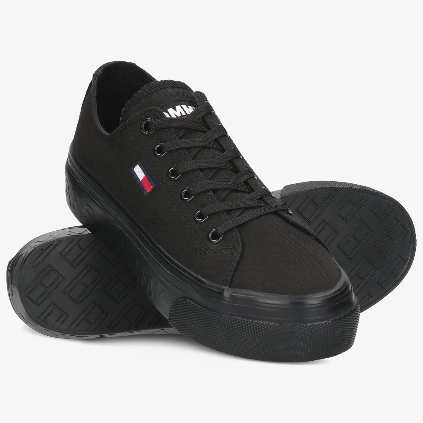 Damskie trampki TOMMY HILFIGER TOMMY JEANS FLATFORM VULC en0en01371bds kolor czarny