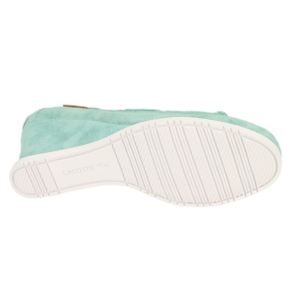 Damskie mokasyny i półbuty LACOSTE CORBON MID WEDGE 2 727srw1227067 kolor zielony