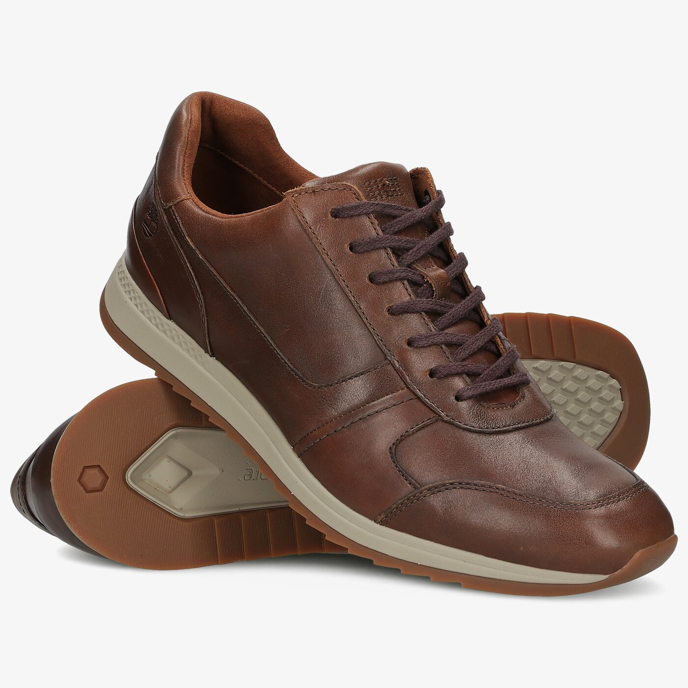 Męskie sneakersy (buty) TIMBERLAND MADAKET LEATHER SNEAKER tb0a23ev2031 kolor brązowy