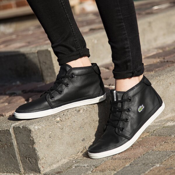 Damskie trampki LACOSTE ZIANE CHUKKA BLW 730spw002302h kolor czarny