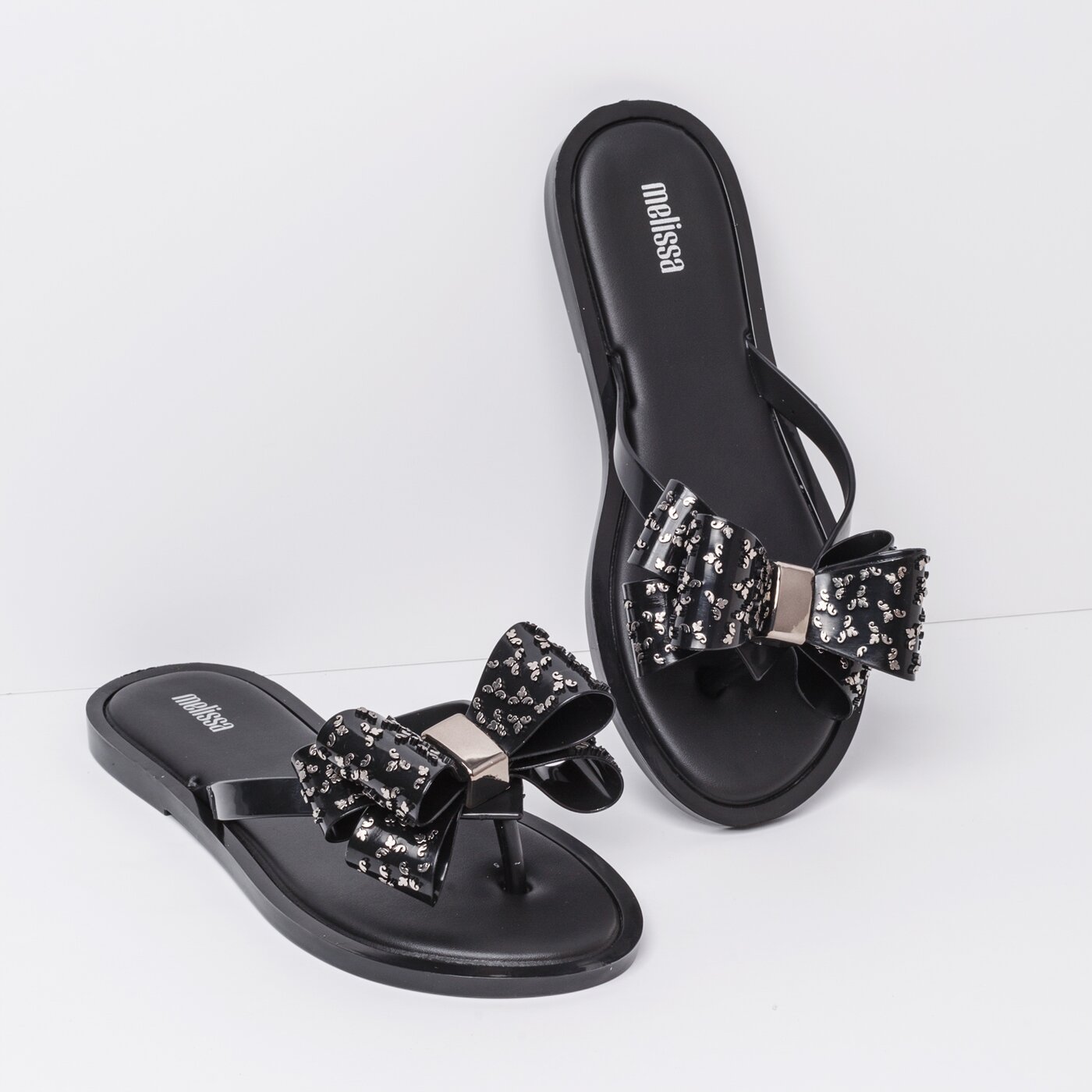 Damskie klapki MELISSA FLIP FLOP SWEET AD. 3244752155 kolor czarny