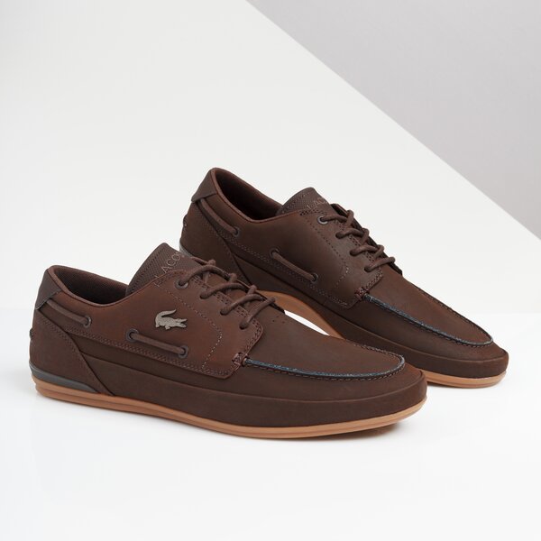 Męskie sneakersy (buty) LACOSTE MARINA 119 4 CMA 737cma0054031 kolor brązowy