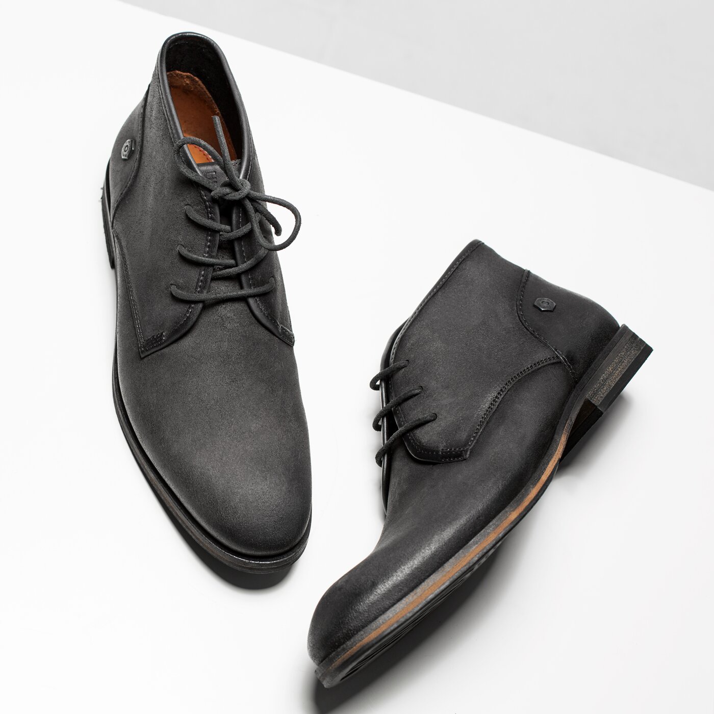 Męskie buty za kostkę TOMMY HILFIGER J2385ACK 1C em56821795098 kolor szary