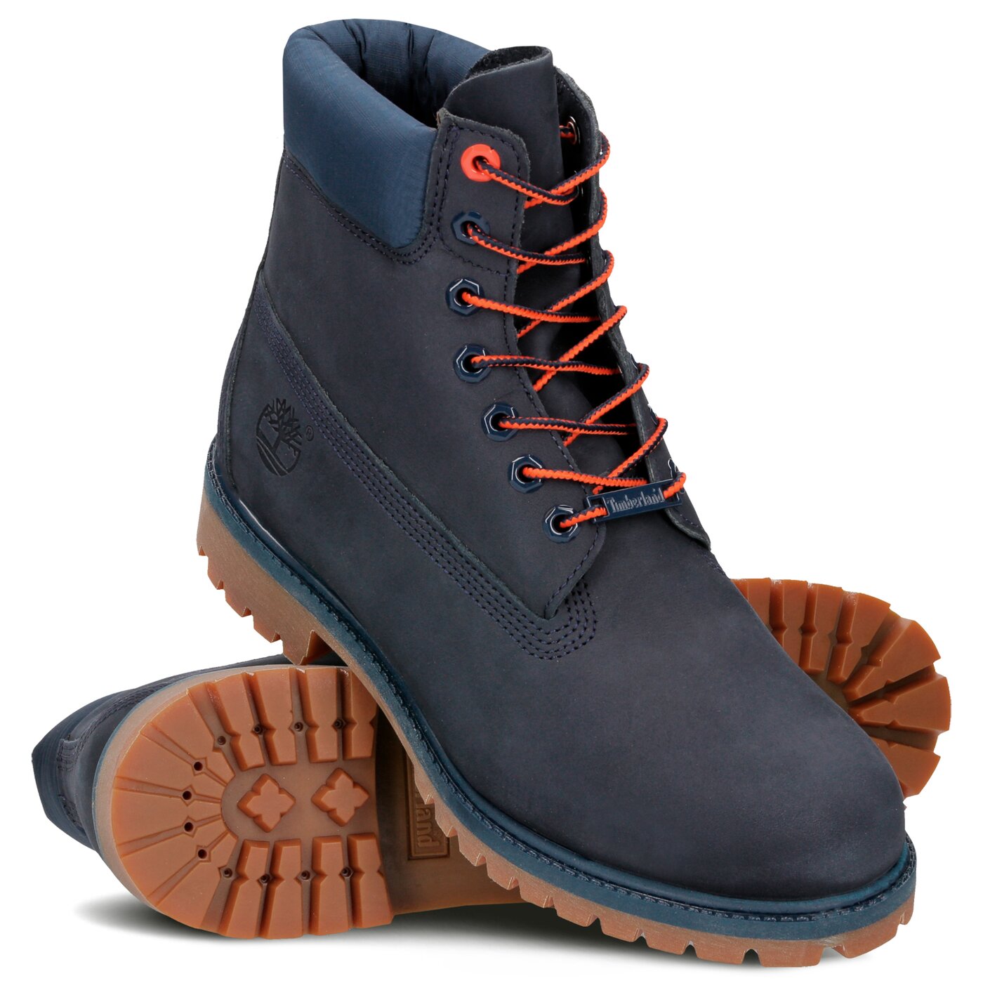 Męskie buty za kostkę TIMBERLAND PREMIUM 6 INCH BOOT  ca1u7x kolor granatowy