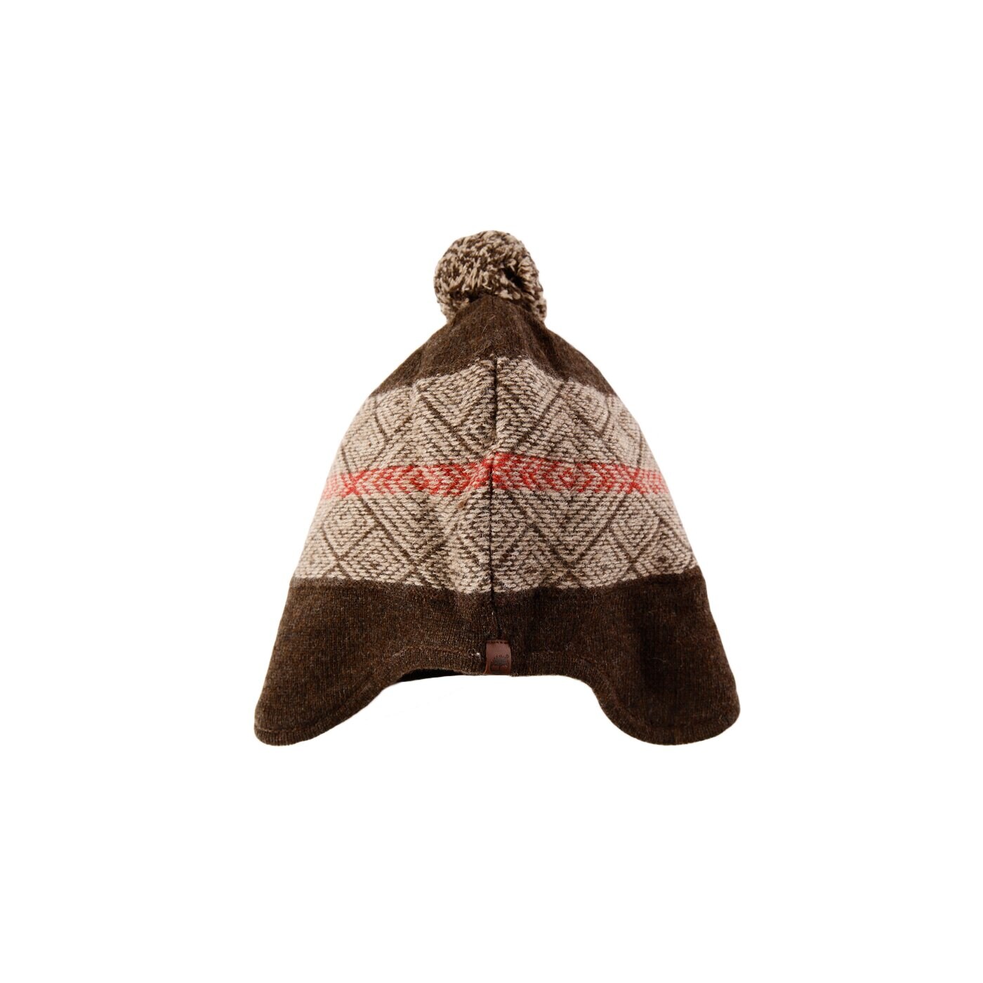 Męska czapka zimowa TIMBERLAND CZAPKA Z FAIRISLE EARFLAP HAT j1698581 kolor brązowy