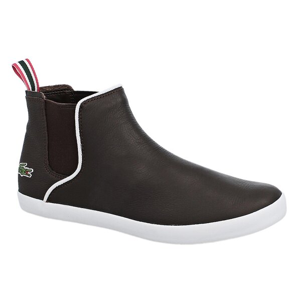 Damskie mokasyny i półbuty LACOSTE ZIANE CHELSEA CSD 728spw1141db2 kolor brązowy