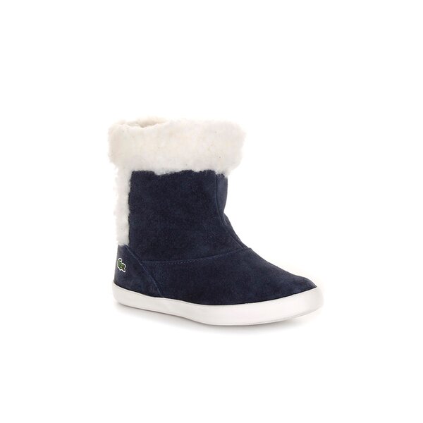 Dziecięce buty za kostkę LACOSTE TRENTHAM CIK  724spi54461w6 kolor granatowy