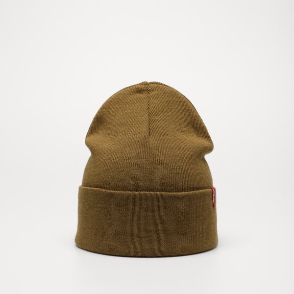Damska czapka zimowa LEVI'S CZAPKA SLOUCHY RED TAB BEANIE d7543-0006 kolor khaki