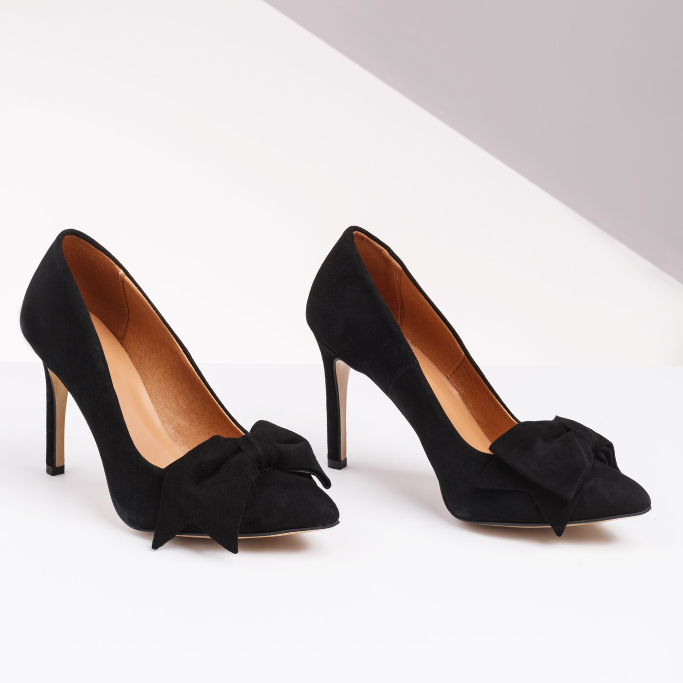 Damskie szpilki / czółenka SYMBIOSIS TAKE A BOW HIGH HEELS  sywc120003 kolor czarny