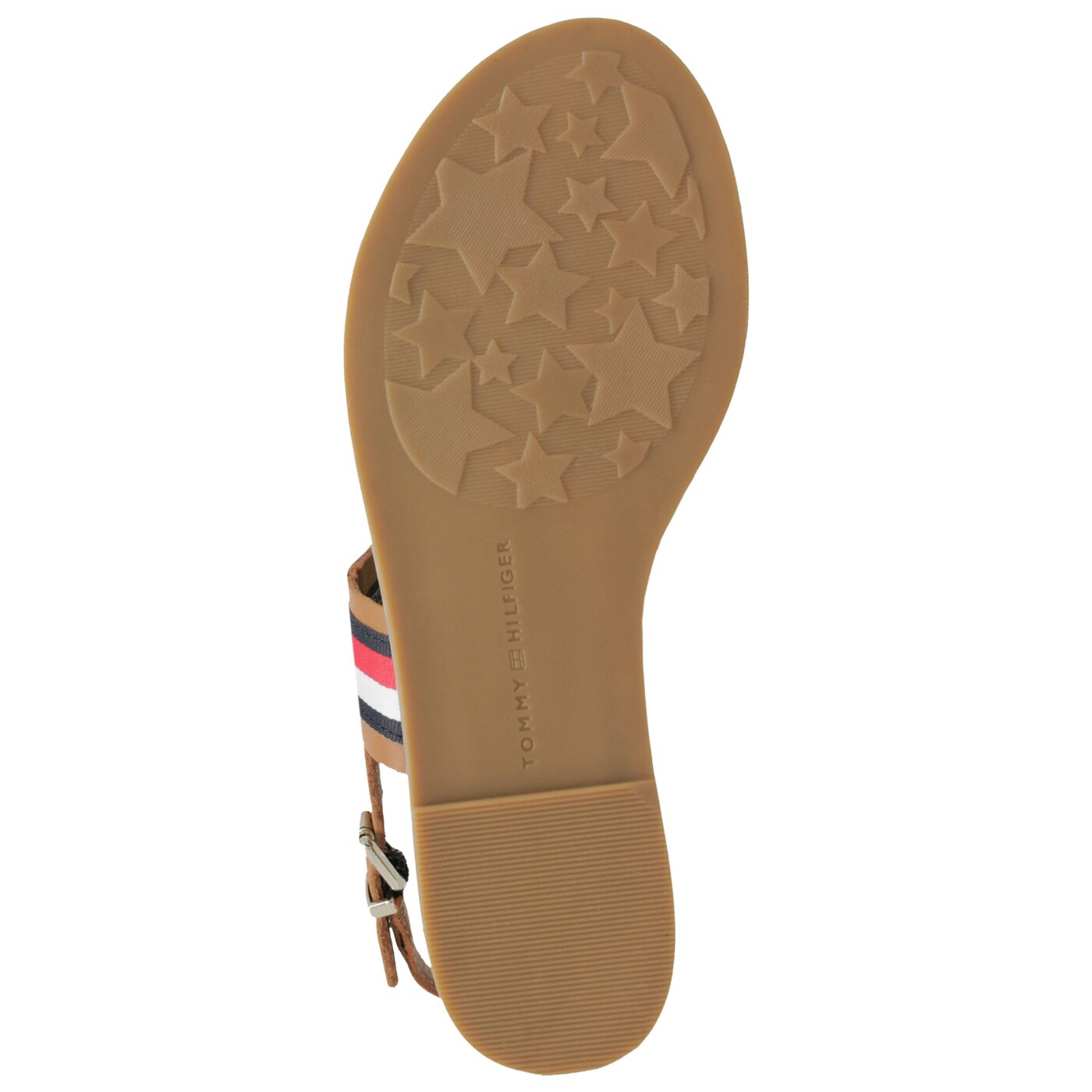 Damskie sandały TOMMY HILFIGER JENNIFER 34C FLAT SANDAL CORPORATE RIBBON #fw0fw04049929# kolor brązowy
