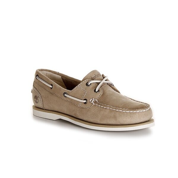 Damskie mokasyny i półbuty TIMBERLAND EK CLASSIC BOAT UNLINED BOAT SHOE 3941r kolor beżowy