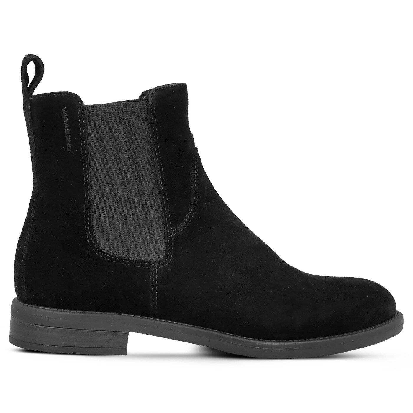 Damskie botki / sztyblety VAGABOND AMINA SUEDE BLACK 420384020 kolor czarny