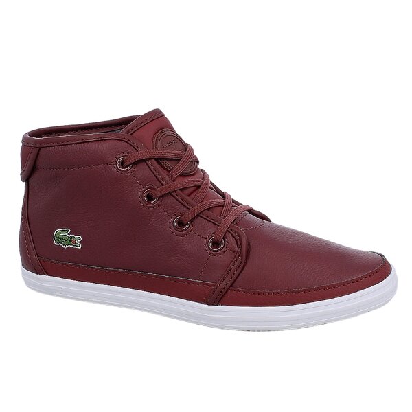 Damskie trampki LACOSTE ZIANE CHUKKA CHI 728spw1061dr2 kolor bordowy
