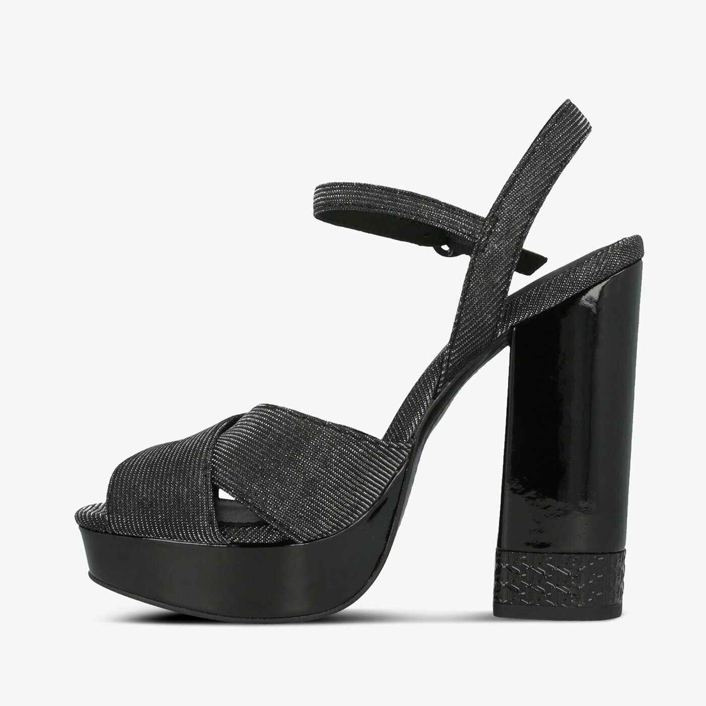 Damskie sandały TOMMY HILFIGER TOMMY SPARKLE HIGH HEEL SANDAL fw0fw045790gq kolor czarny