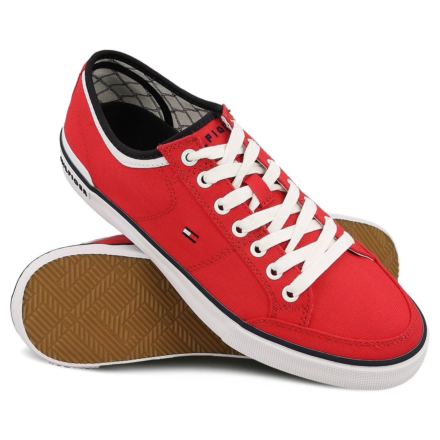 Męskie trampki TOMMY HILFIGER H2285ARRINGTON 5D2 fm0fm00543611 kolor czerwony