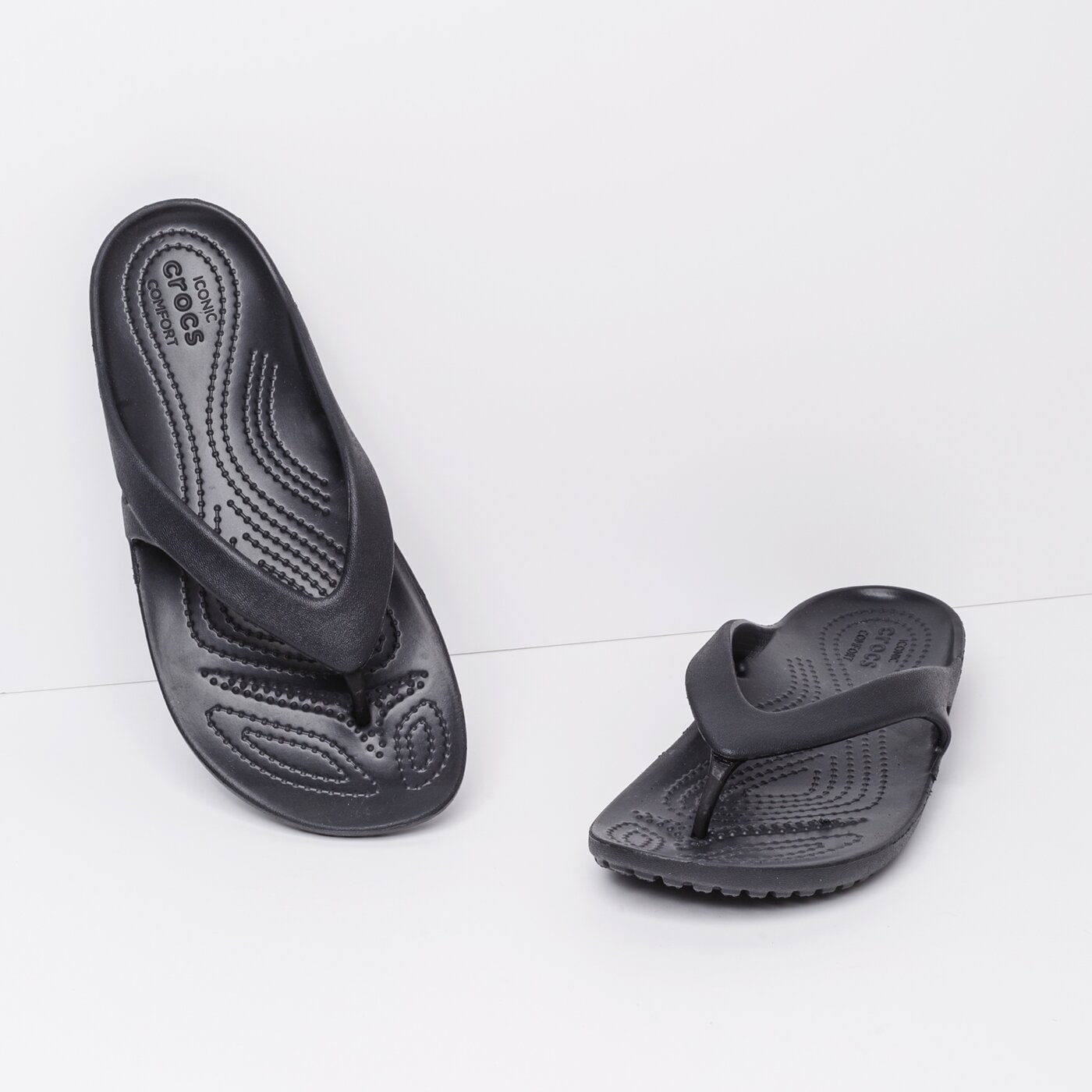 Damskie klapki CROCS KADEE II FLIP 202492001 kolor czarny