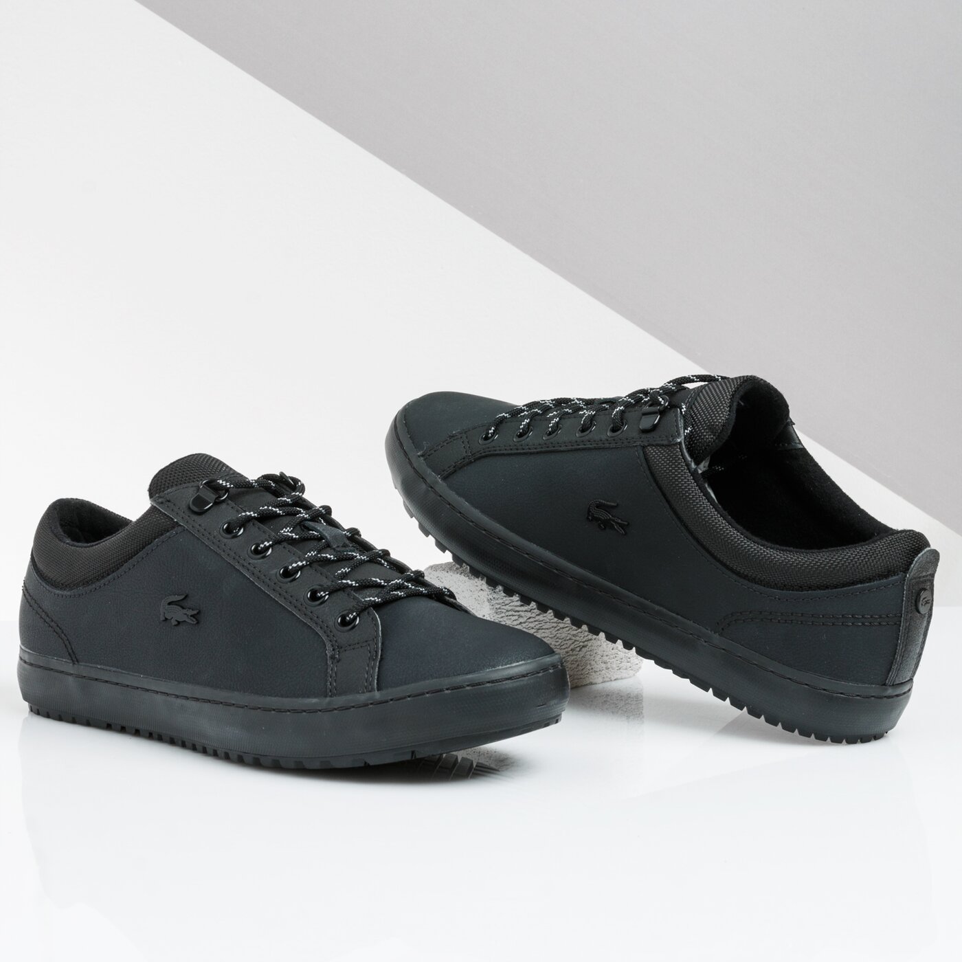 Męskie sneakersy (buty) LACOSTE STRAIGHTSET INSULATE 319 3 CMA 738cma006302h kolor czarny