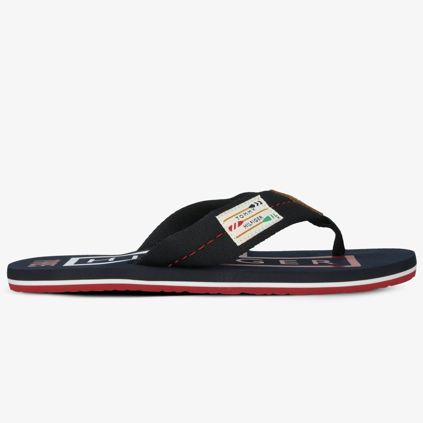 Męskie klapki TOMMY HILFIGER HILFIGER BADGE BEACH SANDAL fm0fm02706dw5 kolor granatowy