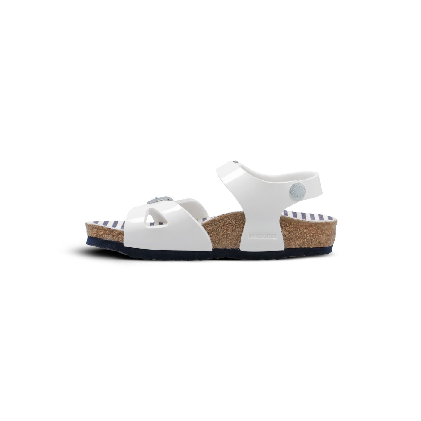 Dziecięce sandały / klapki BIRKENSTOCK RIO NAUTICAL STRIPES WHITE 1012717 kolor biały