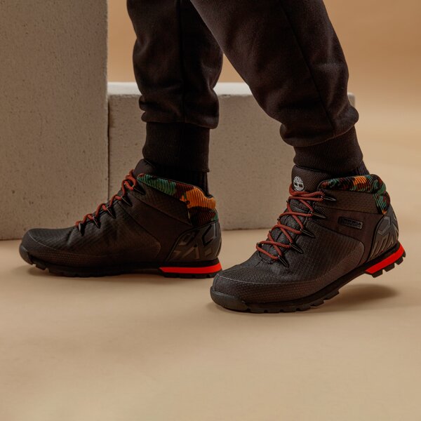 Męskie buty outdoor (trekkingowe) TIMBERLAND EURO SPRINT FABRIC WP tb0a2k7d0151 kolor czarny