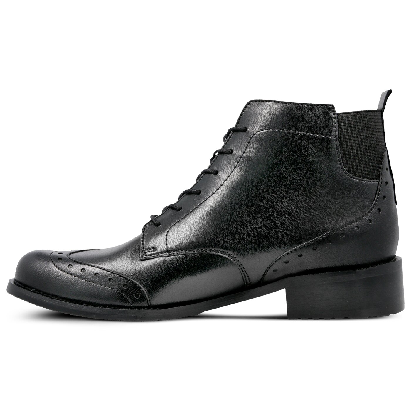 Damskie botki / sztyblety SYMBIOSIS SZTYLBLETY WIĄZANE CLARA 564001 kolor czarny