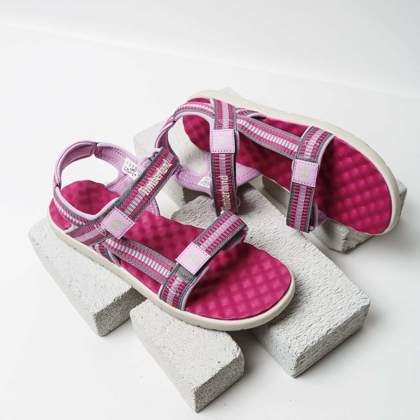 Dziecięce sandały / klapki TIMBERLAND PERKINS ROW WEBBING SNDL tb0a1qhfd561 kolor różowy