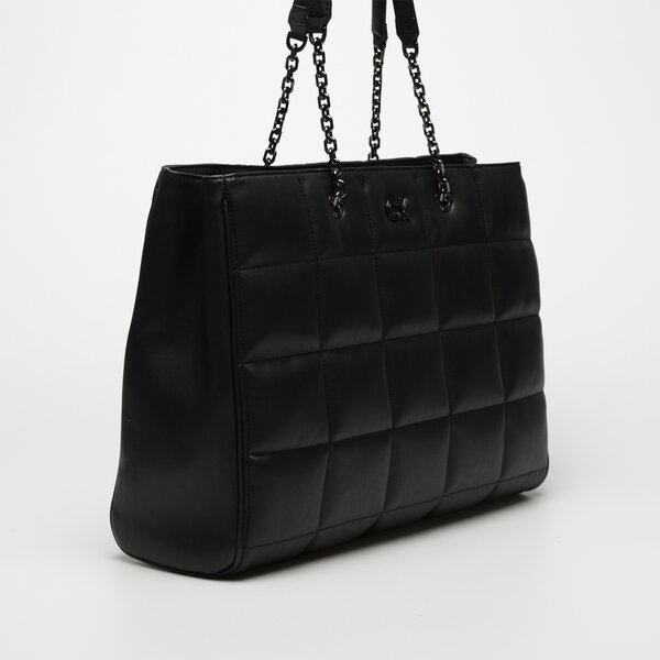 Damska torebka CALVIN KLEIN TOREBKA RE-LOCK QUILT TOTE LG k60k610457bax kolor czarny