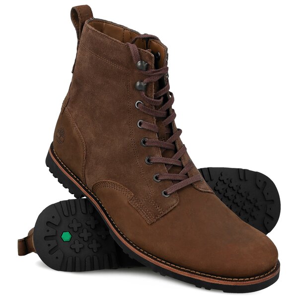Męskie buty za kostkę TIMBERLAND KENDRICK SIDE ZIP BOO a1jzj kolor brązowy