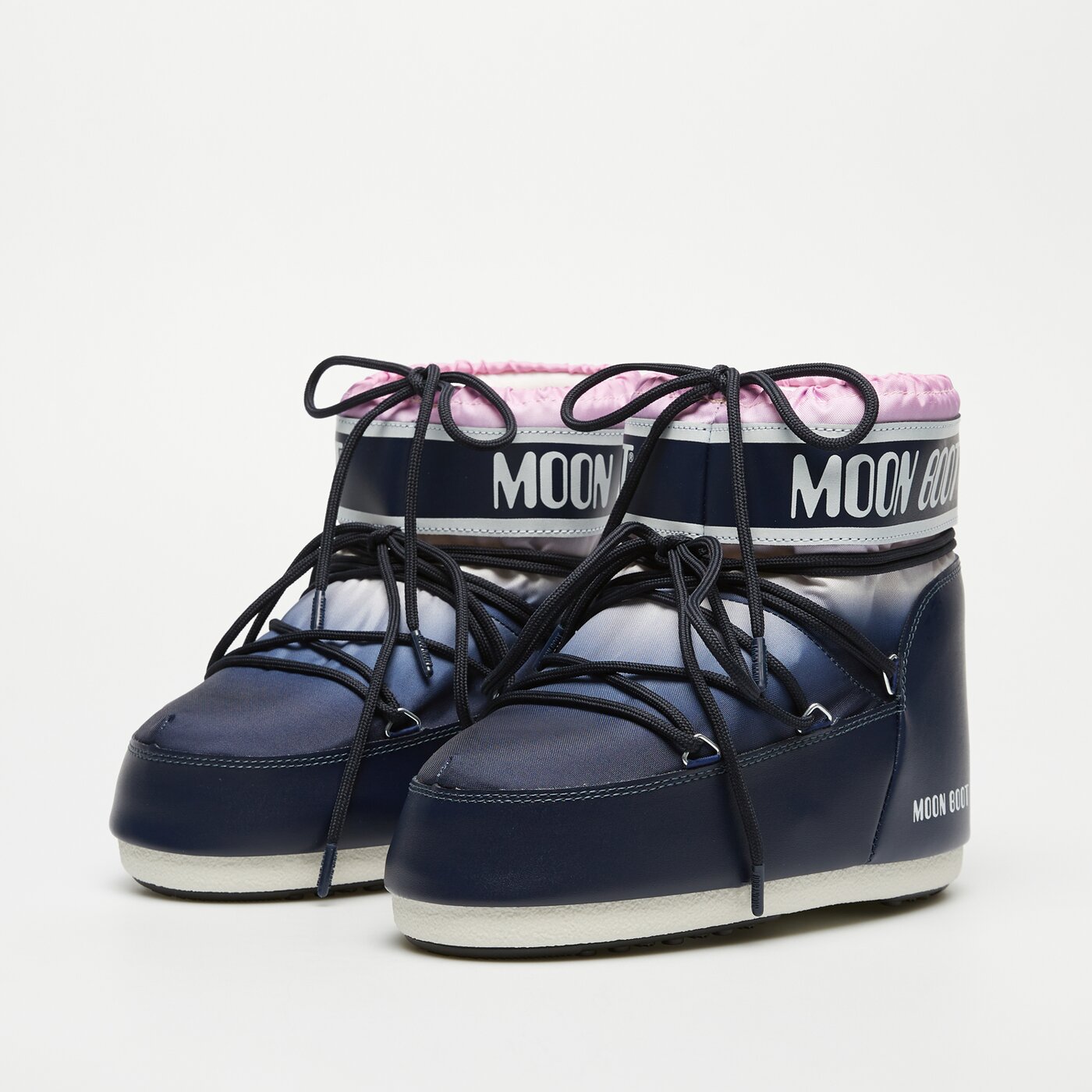 Damskie śniegowce MOON BOOT ICON LOW MOONRISE  80d1409530f003 kolor granatowy