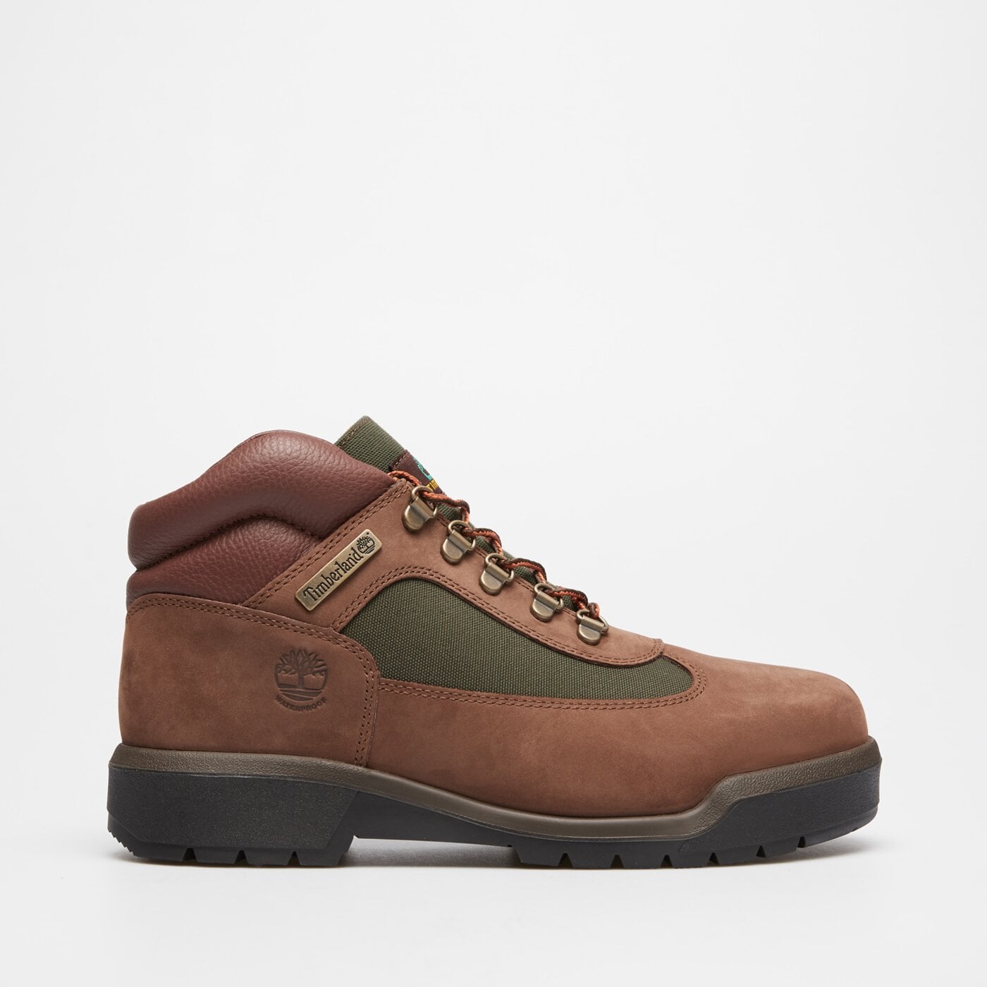 Męskie buty za kostkę TIMBERLAND FIELD BOOT MID LACE WATERPROOF BOOT tb1a18a6d471 kolor brązowy
